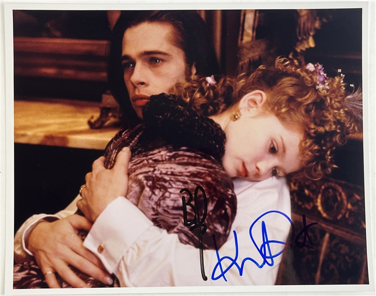 Interview with the Vampire: Brad Pitt & Kirsten Dunst Signed 8" x 10" Photo (Beckett/BAS LOA)