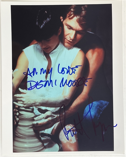 Patrick Swayze & Demi Moore Signed 8" x 10" Ghost Photograph (Beckett/BAS LOA)
