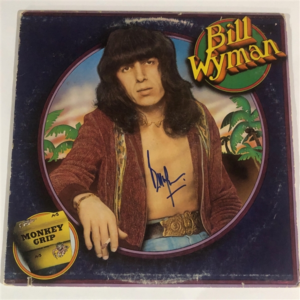 Rolling Stones: Bill Wyman Signed "Monkey Grip" Album Record (Beckett/BAS Cert)