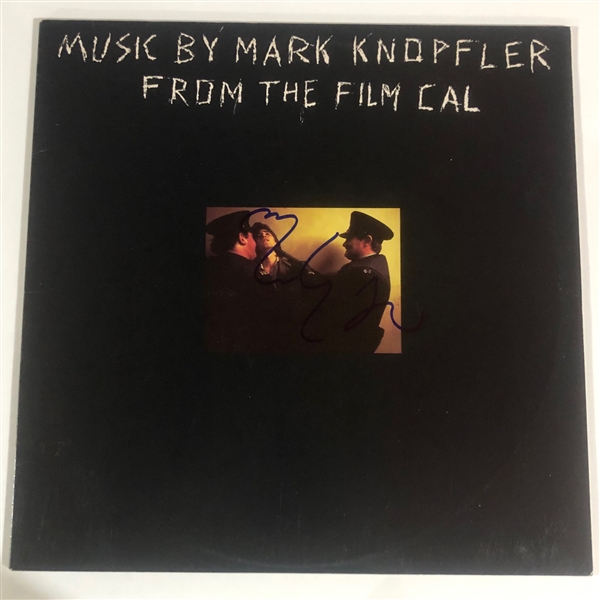 Dire Straits: Marc Knopfler Signed "From the Film Cal" Vinyl Record Album Cover (Beckett Cert)