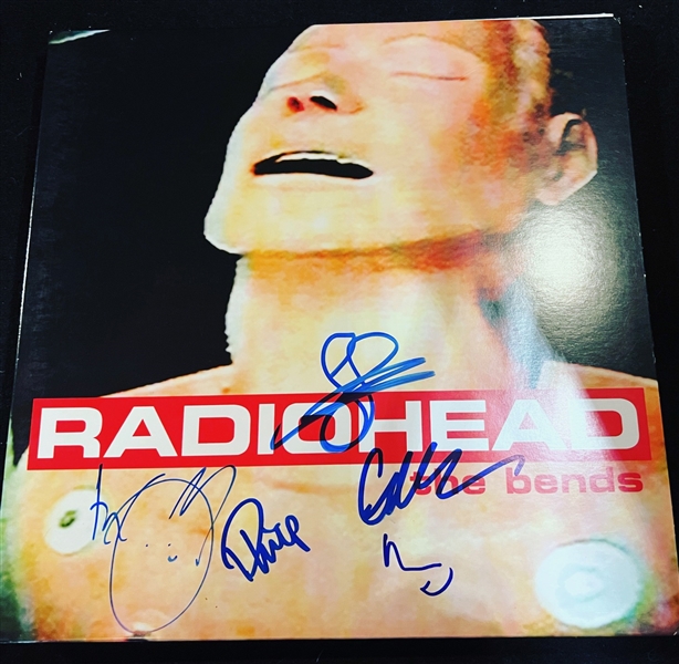 Radiohead Group Signed “The Bends” Record Album (5 Sigs) (Third Party Guaranteed)