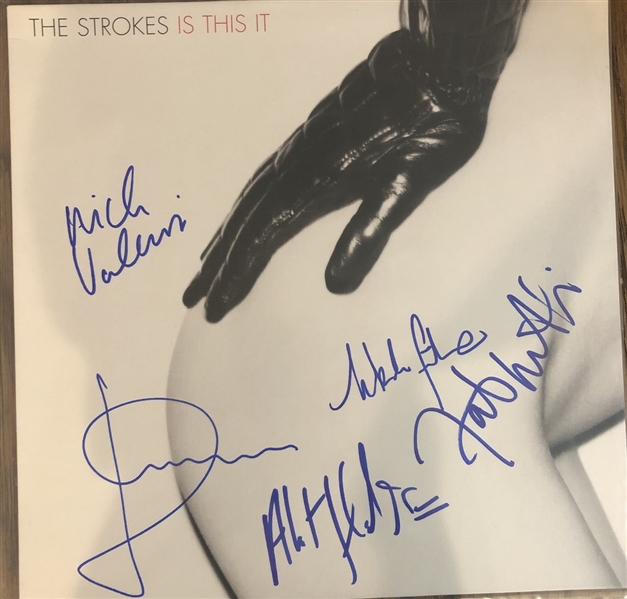 The Strokes Fully Band Signed “Is This It” Record Album (5 Sigs) (Beckett/BAS Authentication)  
