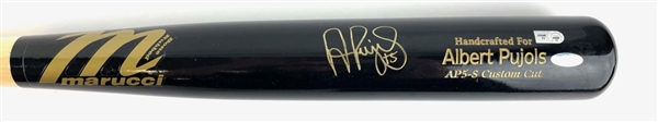 Albert Pujols Signed Marucci Custom Bat (MLB and Steiner)