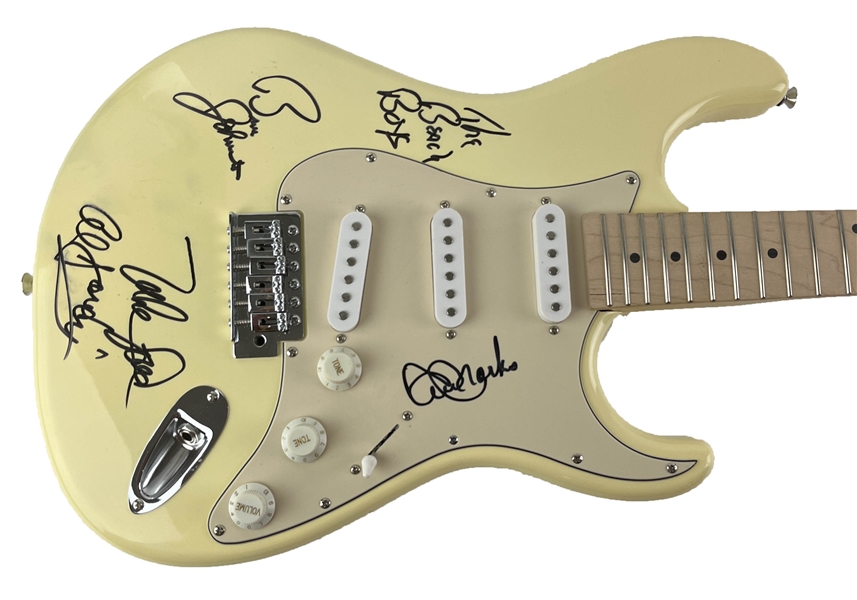 Beach Boys Group Signed Electric Guitar (4 Sigs)(Beckett/BAS)