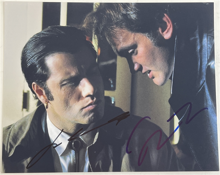 Pulp Fiction: Quentin Tarantino & John Travolta Signed 8" x 10" Photo (Beckett/BAS LOA)