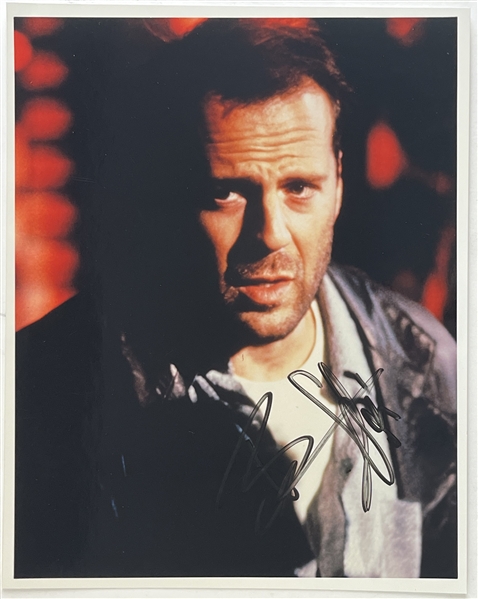 Bruce Willis Signed 8" x 10" Color Photo (Beckett/BAS LOA)