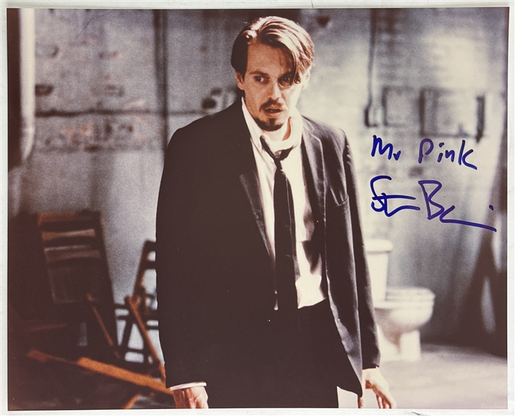 Reservoir Dogs: Steve Buscemi Signed & "Mr Pink" Inscribed 8" x 10" Photo (JSA COA)