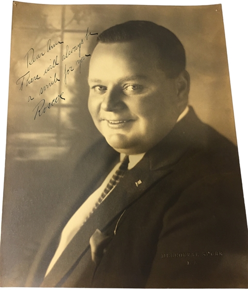 Roscoe "Fatty" Arbuckle Signed Vintage 8" x 10" Photograph (PSA/DNA LOA)