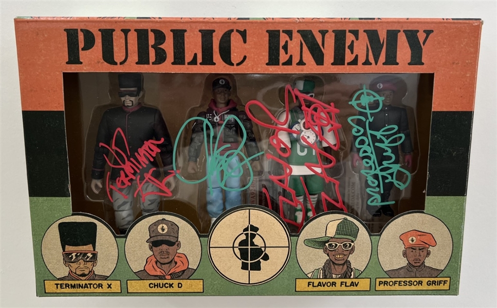Public Enemy: Incredibly Rare Signed Figurine Set w/ Original Lineup! (JSA COA)