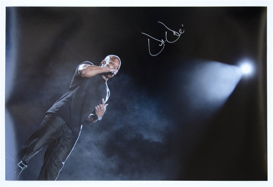 Dr. Dre Signed 16" x 20" Concert Photograph (JSA LOA)