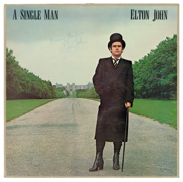 Elton John 1978 In-Person Signed A Single Man Album (Tracks UK LOA)(Provenance)