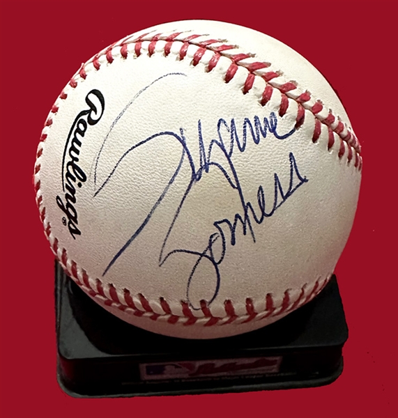 Suzanne Somers IN-PERSON Signed Official NL Baseball (PSA/DNA)