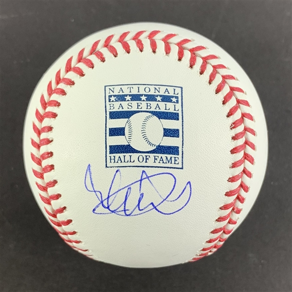Ichiro Suzuki Signed OML Baseball with Baseball HOF Commemorative Stamping (Suzuki Sticker)