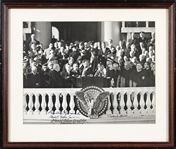 President Franklin Roosevelt Extraordinary Signed 10" x 13" Photo from Third Inauguration (1941)(Beckett/BAS LOA)