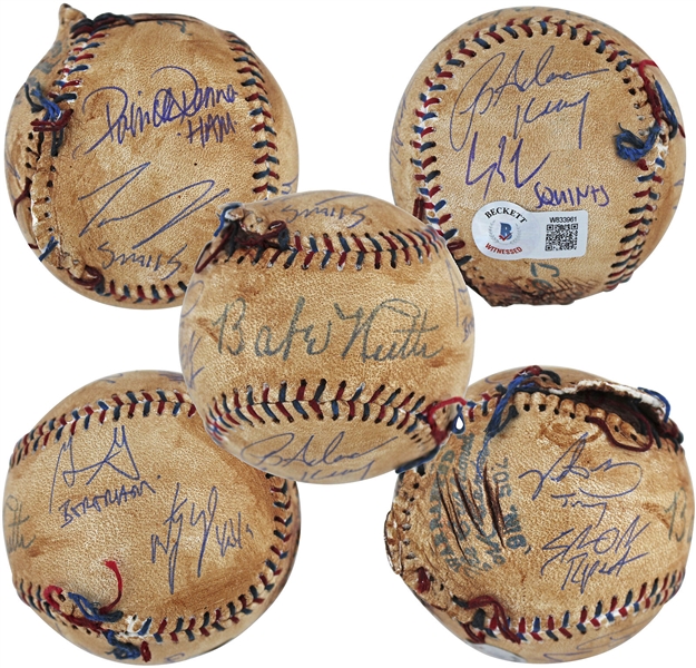 The Sandlot Cast Signed "Babe Ruth" Replica Baseball (Beckett/BAS Witnessed)
