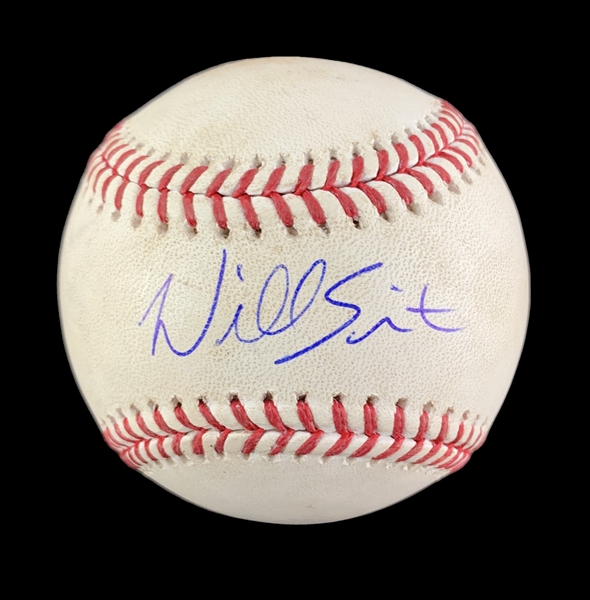 Will Smith Game Used & Signed OML Baseball :: Pitched to Smith 7-06-2021 LAD vs PIT (MLB Holo & PSA/DNA)