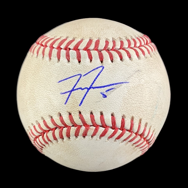 Freddie Freeman Signed & Game Used OML Baseball :: Used 7-28-2023 CIN vs. LAD :: Ball Pitched to Freeman (PSA/DNA & MLB Hologram)