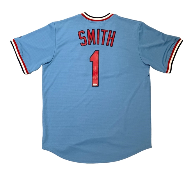 Ozzie Smith Signed St. Louis Cardinals Jersey (MLB Holo)
