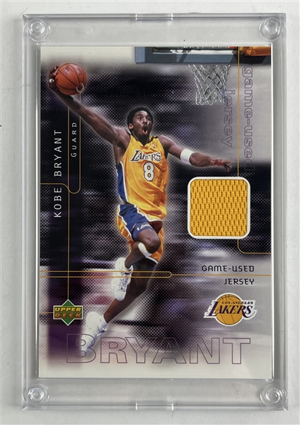 Kobe Bryant 2001 UD Limited Edition Game Used Jersey Card #306/750