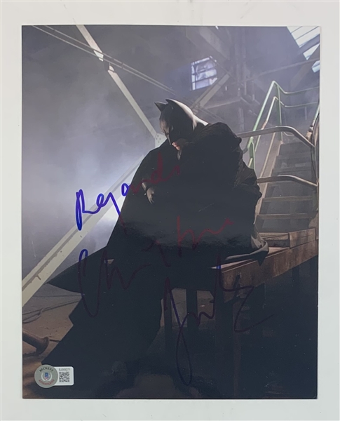 Christian Bale Signed 8" x 10" Batman Photo (BECKETT/BAS)