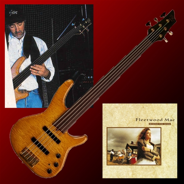 Fleetwood Mac: John McVie Personally Owned & Studio-Played Heartfield Fretless DR5 Electric Bass :: Used for "Behind the Mask" (1990) :: PHOTO MATCHED! (ex.John McVie Collection)