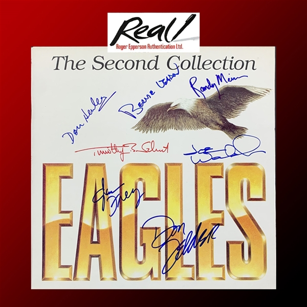 The Eagles Superb Group Signed "The Second Collection" Album w/ 7 Signatures! (Epperson/REAL LOA)