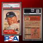Mickey Mantle Signed 1953 Topps #82 Trading Card (PSA/DNA Encapsulated)