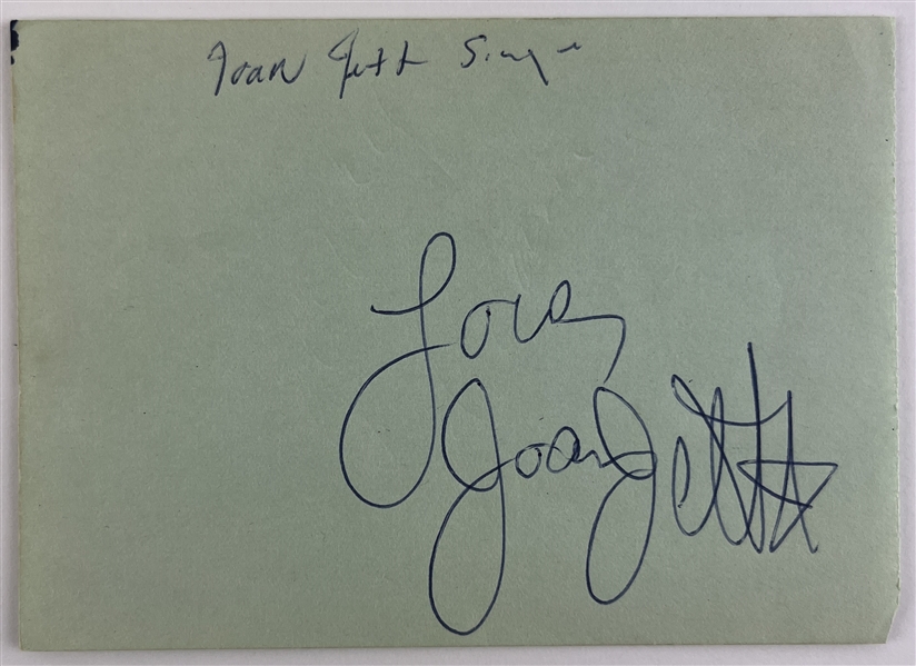 Joan Jett Signed 3.75" x 5.25" Album Page (Beckett/BAS)