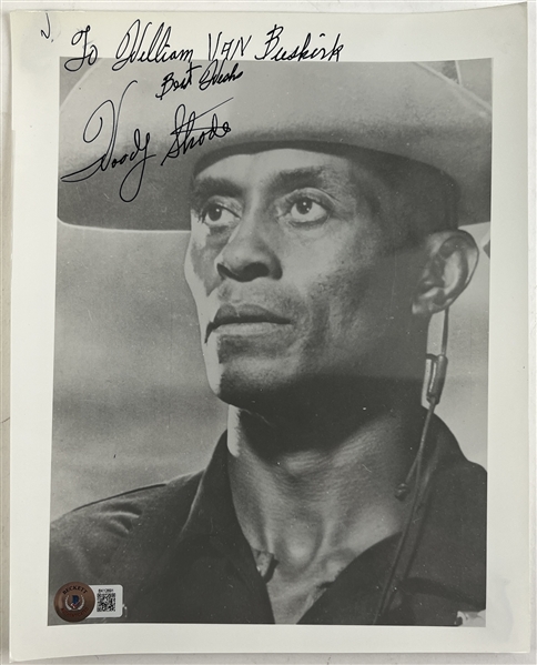 Woody Strode Signed Vintage 8" x 10" Photo (Beckett/BAS)