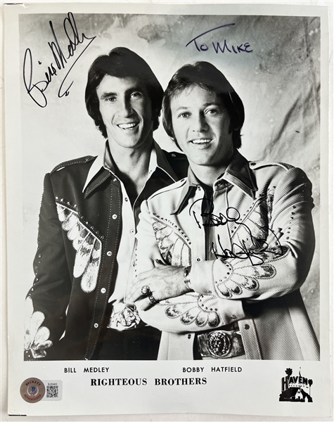 Righteous Brothers: Medley & Hayfield Signed 8" x 10" Promo Photo (Beckett/BAS)