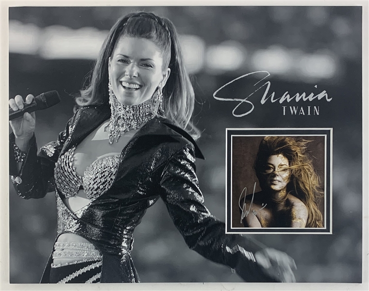 Shania Twain Signed CD Insert in 11" x 14" Matted Display (Beckett/BAS)