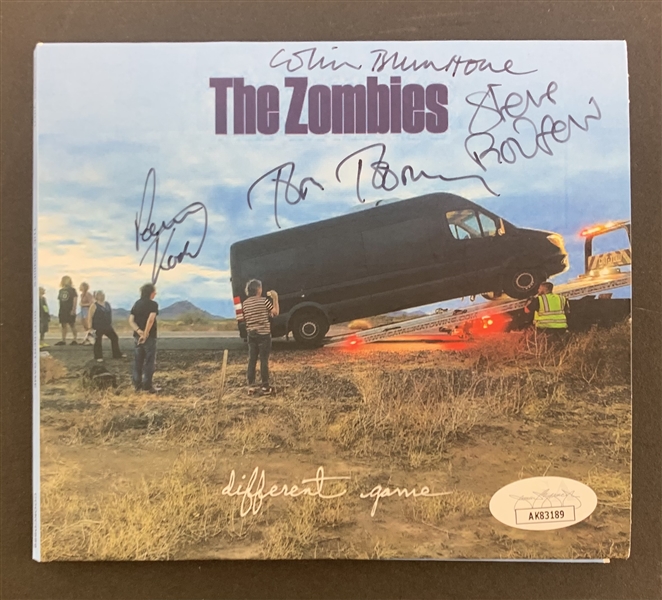 The Zombies Group Signed "Different Game" CD Jackett (JSA)