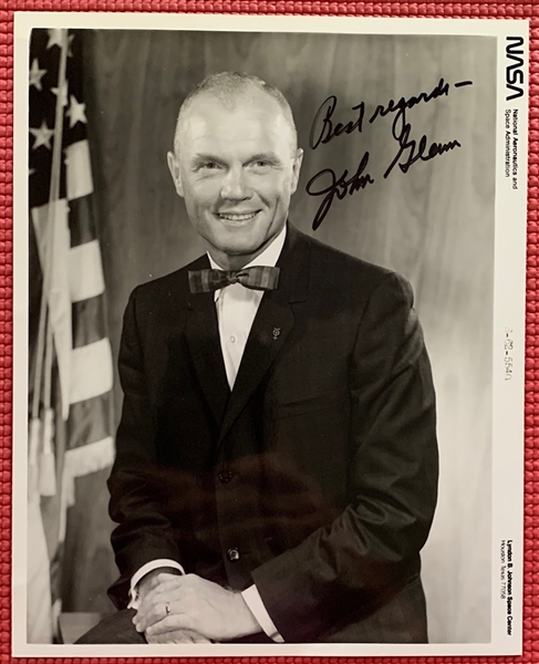 John Glenn Signed & Inscribed 8" x 10" Official NASA Photograph (PSA/DNA)