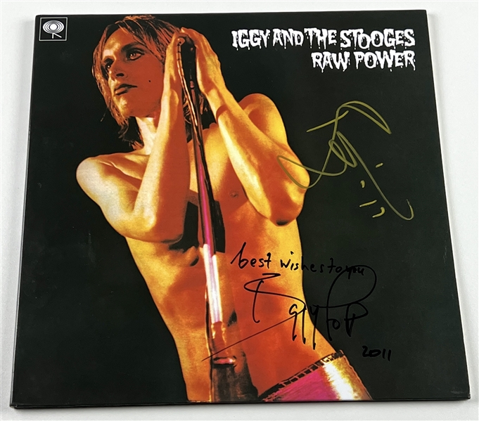 David Bowie & Iggy Pop Dual-Signed “Raw Power” Album Record (Roger Epperson/REAL Authentication)