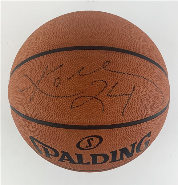 Kobe Bryant Signed Official Spalding NBA 2013-14 Game Issed Basketball (JSA LOA)