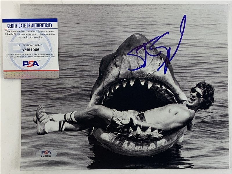 Steven Spielberg Signed 8" x 10" Jaws Photo (PSA/DNA)