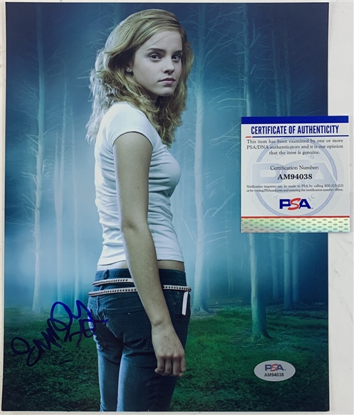Emma Watson Signed Signed 8" x 10" Color Photo (PSA/DNA)