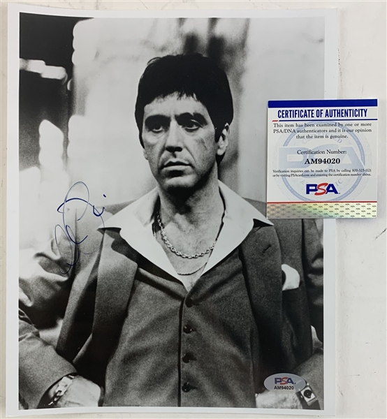 Al Pacino Signed Signed 8" x 10" Scarface Photo (PSA/DNA)