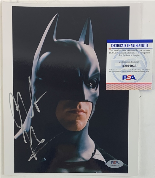 Christian Bale Signed 8" x 10" Batman Photo (PSA/DNA)