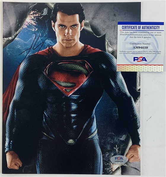 Henry Cavill Signed Signed 8" x 10" Superman Photo (PSA/DNA)