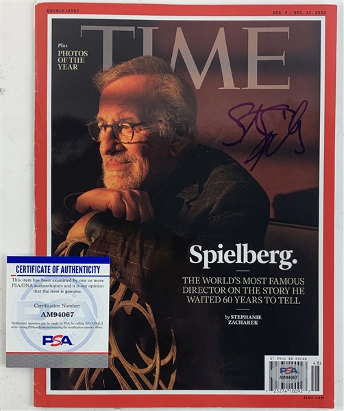 Steven Spielberg Signed 2022 Time Magazine (PSA/DNA)