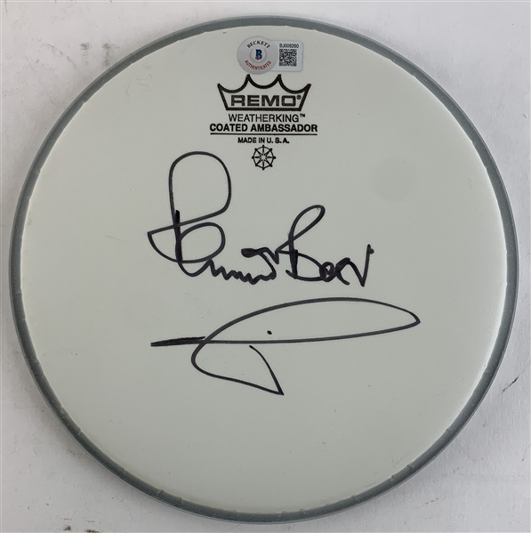 Beatles: Pete Best Signed 8" REMO Drumhead (Beckett/BAS)