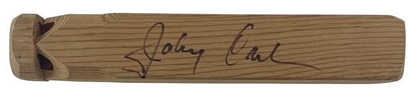 Johnny Cash Signed Wooden Train Whistle (Beckett/BAS LOA)