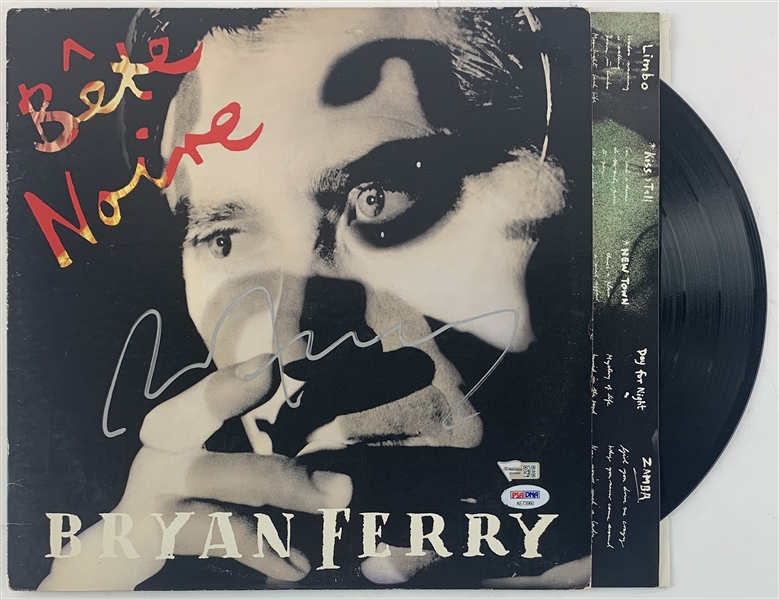 Bryan Ferry Signed "Bete Noire" Album Cover w/ Vinyl (Third Party Guaranteed)