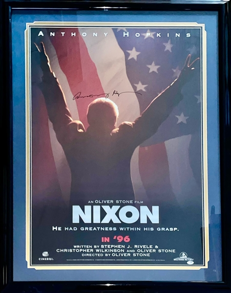 Anthony Hopkins Signed Full Size "Nixon" Poster (PSA/DNA)