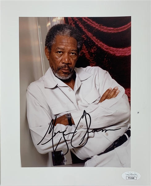 Morgan Freeman Signed 8" x 10" Portrait Photo (JSA LOA)