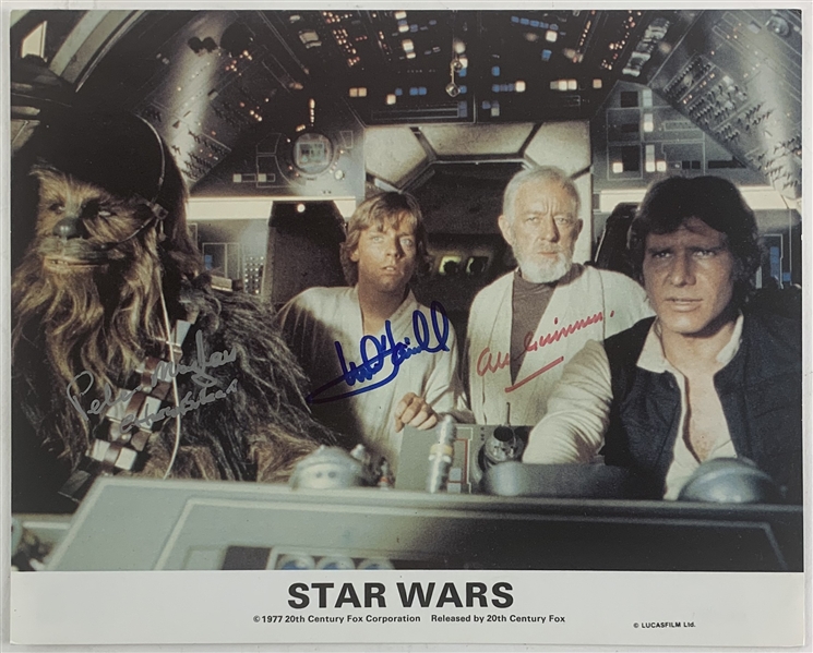 Star Wars: Mayhew, Hamill, & Guinness Signed 8" x 10" Promo Photo (Beckett/BAS)