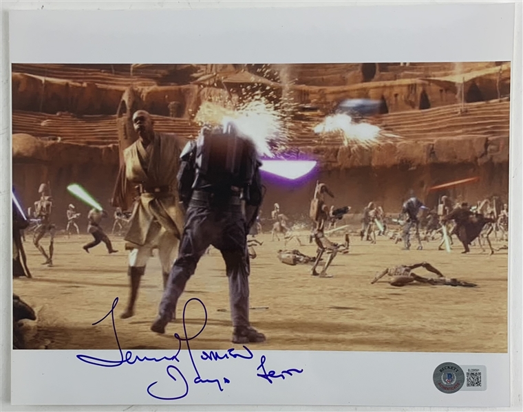 Star Wars: Temuera Morrison Signed 8" x 10" Attack of the Clones Photo (Beckett/BAS)