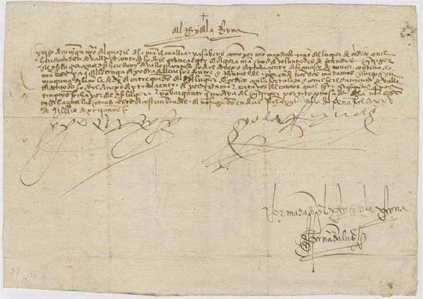 King Ferdinand and Queen Isabella Incredibly Rare Dual Signed Document from 1492 (Columbus Voyage Year!)(JSA LOA)
