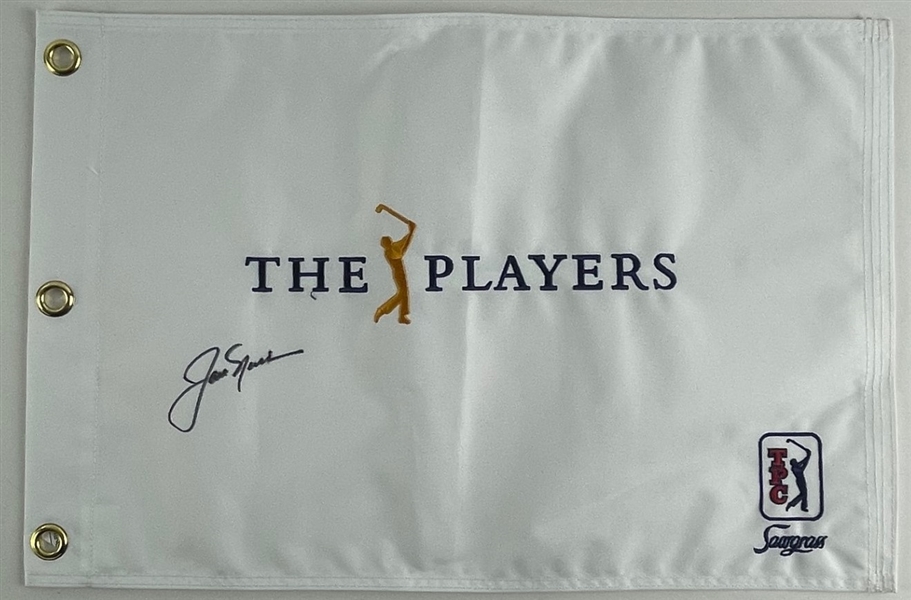 Jack Nicklaus Signed "The Players" Pin Flag (Beckett/BAS LOA)